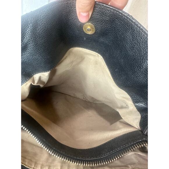 Marc Jacobs Stam Silvana Black Quilted Gold Hardware Leather Shoulder Bag - Picture 10 of 12